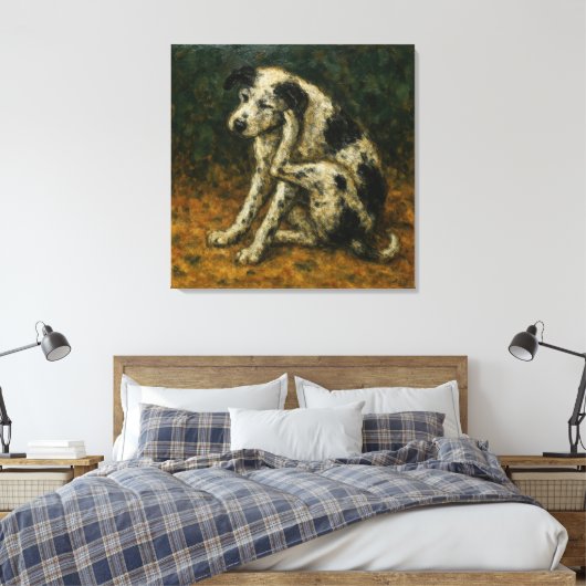 Le Chien Errant, in de stijl van Bonnard Canvas Afdruk (Insitu (Slaapkamer))