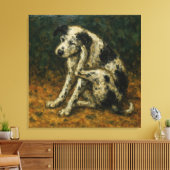 Le Chien Errant, in de stijl van Bonnard Canvas Afdruk (Insitu (Woonkamer))