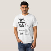 Le chien est le meilleur ami de l'homme t-shirt (Voorkant volledig)