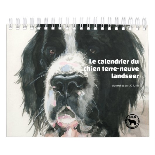 Le chien terre-neuve landseer kalender (Hoes)