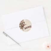 Le Chocolatier - Roos, Huwelijkszegels Ronde Sticker (Envelop)