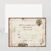 Le Chocolatier - Roos, RSVP-kaart RSVP Kaartje (Voorkant / Achterkant)