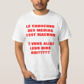 Le Chouchou des MEDIAS Elections Francet-shirt T-shirt (Voorkant)