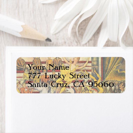 Le Cirque (The Circus) van Georges Seurat Etiket (Insitu)