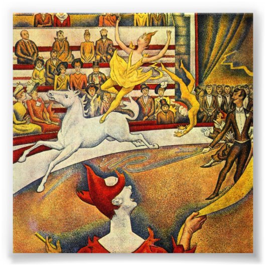 Le Cirque (The Circus) van Georges Seurat Foto Afdruk (Voorkant)
