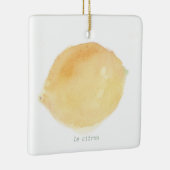 Le citron Ceramic Ornament (Rechts)