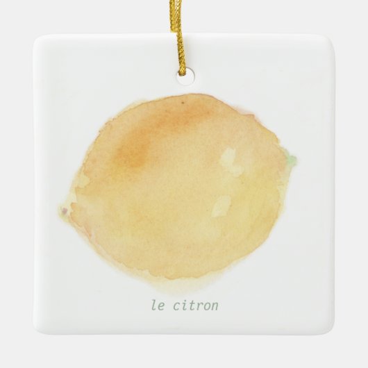 Le citron Ceramic Ornament (Voorkant)
