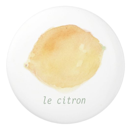 le citron keramische knop (Voorkant)