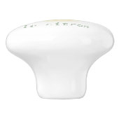 le citron keramische knop (Zijkant)