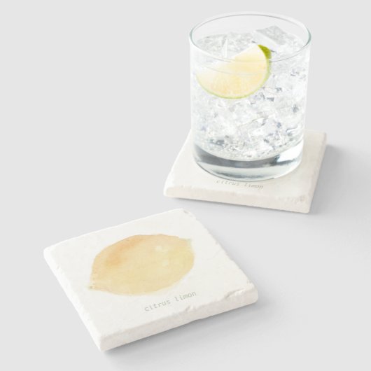 le citron stenen onderzetter (Zijkant)