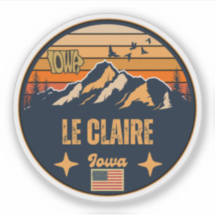 Le Claire, Iowa, Verenigde Staten Sticker