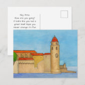 Le Clocher de Collioure Briefkaart (Voorkant / Achterkant)