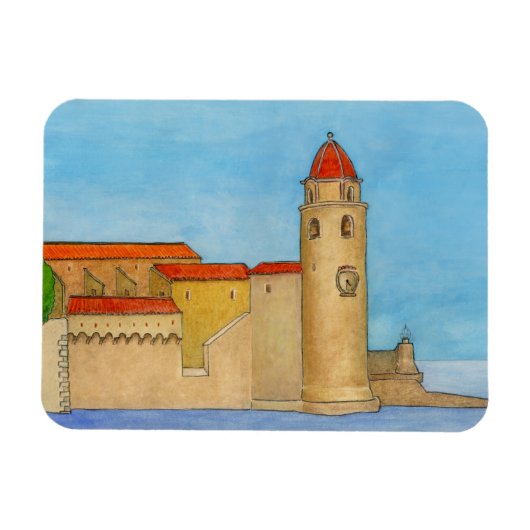 Le Clocher de Collioure Magneet (Horizontaal)