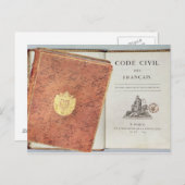 Le Code Civil des Francais" Briefkaart (Voorkant / Achterkant)