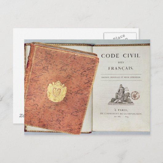 Le Code Civil des Francais" Briefkaart (Voorkant / Achterkant)