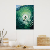 LE COEUR DE LA VAGUE (Het hart van de golf) Poster (Keuken)