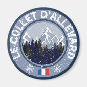 Le Collet D'Allevard Station Ski Magneet (Voorkant)