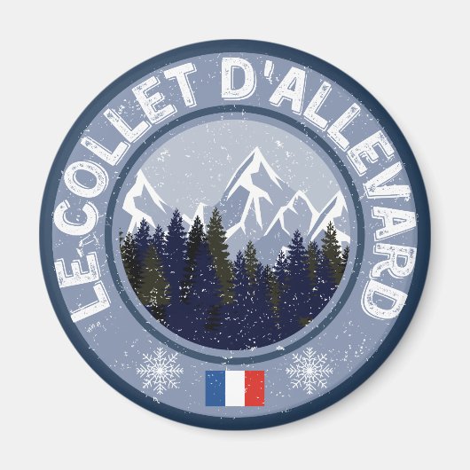 Le Collet D'Allevard Station Ski Magneet (Voorkant)