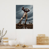 LE COLOSSE DE BOUE (De kolos van de modder) Poster (Keuken)