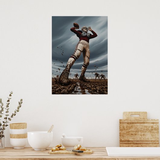 LE COLOSSE DE BOUE (De kolos van de modder) Poster (Keuken)