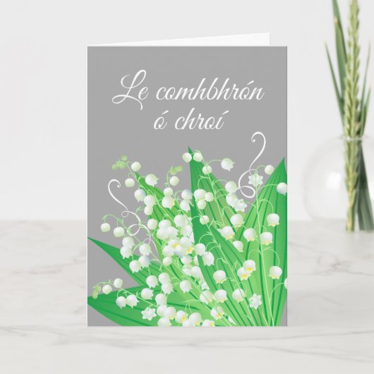 Le Comhbhrón ó chroí Sympathy in Gaelic Botanical Kaart (Voorkant)