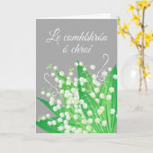 Le Comhbhrón ó chroí Sympathy in Gaelic Botanical Kaart (Gele Bloem)