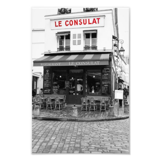 Le Consulat Cafe Montmartre Paris - Foto Afdruk (Voorkant)