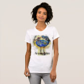 le coq bleu dames druppelen t-shirt (Voorkant volledig)