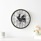 Le coq noir The Black Rooster Weathered Wood Grote Klok (Huis)