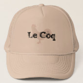 Le coq Pet design met grappig woordspeling (Voorkant)