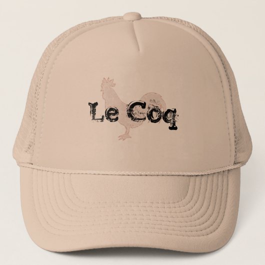 Le coq Pet design met grappig woordspeling (Voorkant)
