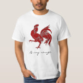Le coq rouge the Red Rooster T-shirt (Voorkant)