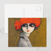 Le Coquelicot ( Corn Poppy ) van Kees van Dongen Briefkaart (Voorkant / Achterkant)