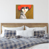 Le Coquelicot ( Corn Poppy ) van Kees van Dongen Canvas Afdruk (Insitu (Slaapkamer))
