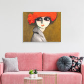 Le Coquelicot ( Corn Poppy ) van Kees van Dongen Canvas Afdruk (Insitu (Woonkamer))