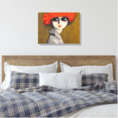 Le Coquelicot ( Corn Poppy ) van Kees van Dongen Canvas Afdruk (Insitu (Slaapkamer))