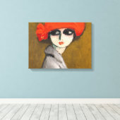 Le Coquelicot ( Corn Poppy ) van Kees van Dongen Canvas Afdruk (Insitu (Houten vloer))