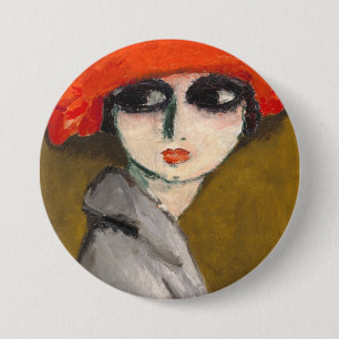 Le Coquelicot ( Corn Poppy ) van Kees van Dongen Ronde Button 7,6 Cm