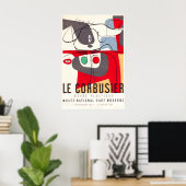 Le Corbusier 1954 Expositie POSTER PRINT A5-A1 (Thuiskantoor)