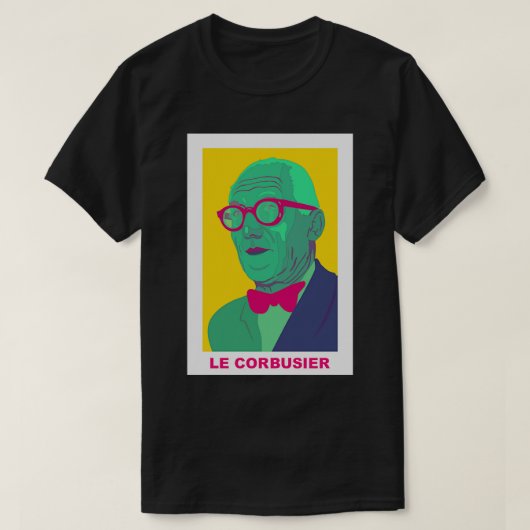 Le Corbusier, het brein achter modern design T-shirt (Design voorkant)