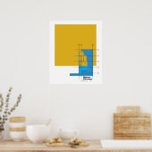 Le Corbusier Maison Citrohan Art Poster (Keuken)