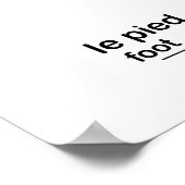 Le corps the body French English Educational Poster (Hoek)