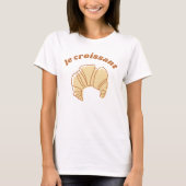 Le Croissant Baked Goods Frankrijk T-shirt (Voorkant)