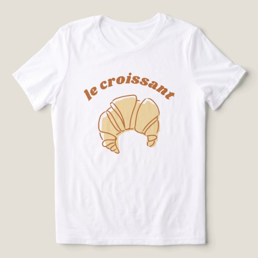 Le Croissant Baked Goods Frankrijk Tri-Blend Shirt (Design voorkant)