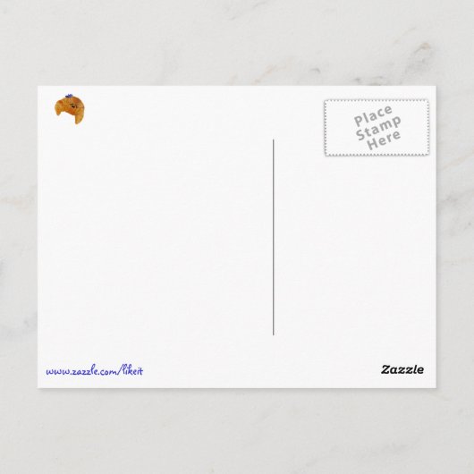 Le Croissant Briefkaart (Achterkant)