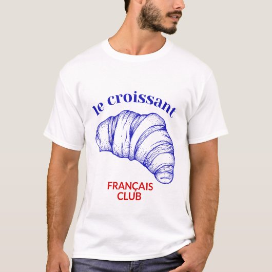 Le croissant club t-shirt (Voorkant)