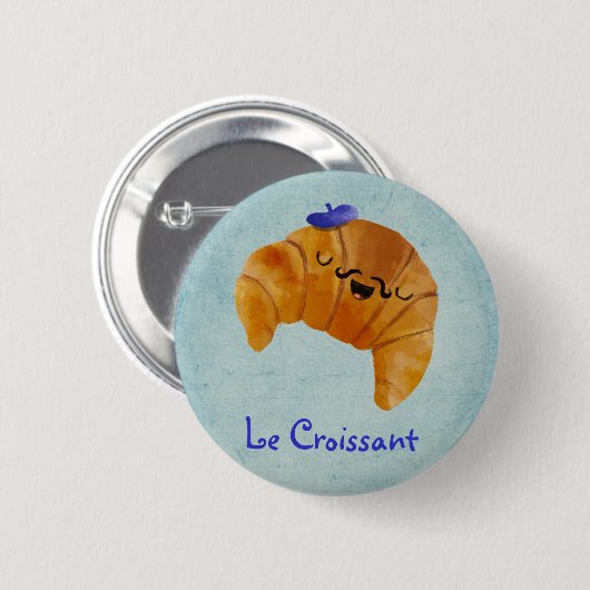 Le Croissant Ronde Button 5,7 Cm (Voorkant /achterkant)