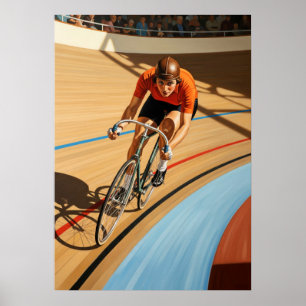 LE CYCLISTE DU VÉLODROME (De velodrome fietser) Poster