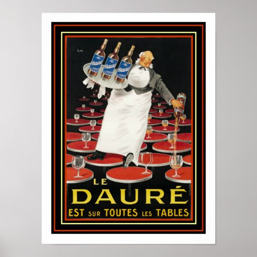 Le Daure 1924 Art Deco Poster van Lotti (Voorkant)