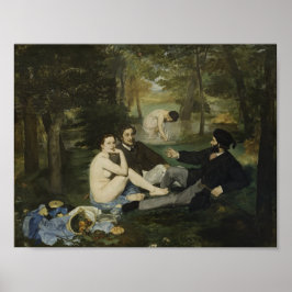 Le Déjeuner sur l'Herbe by Manet - Poster